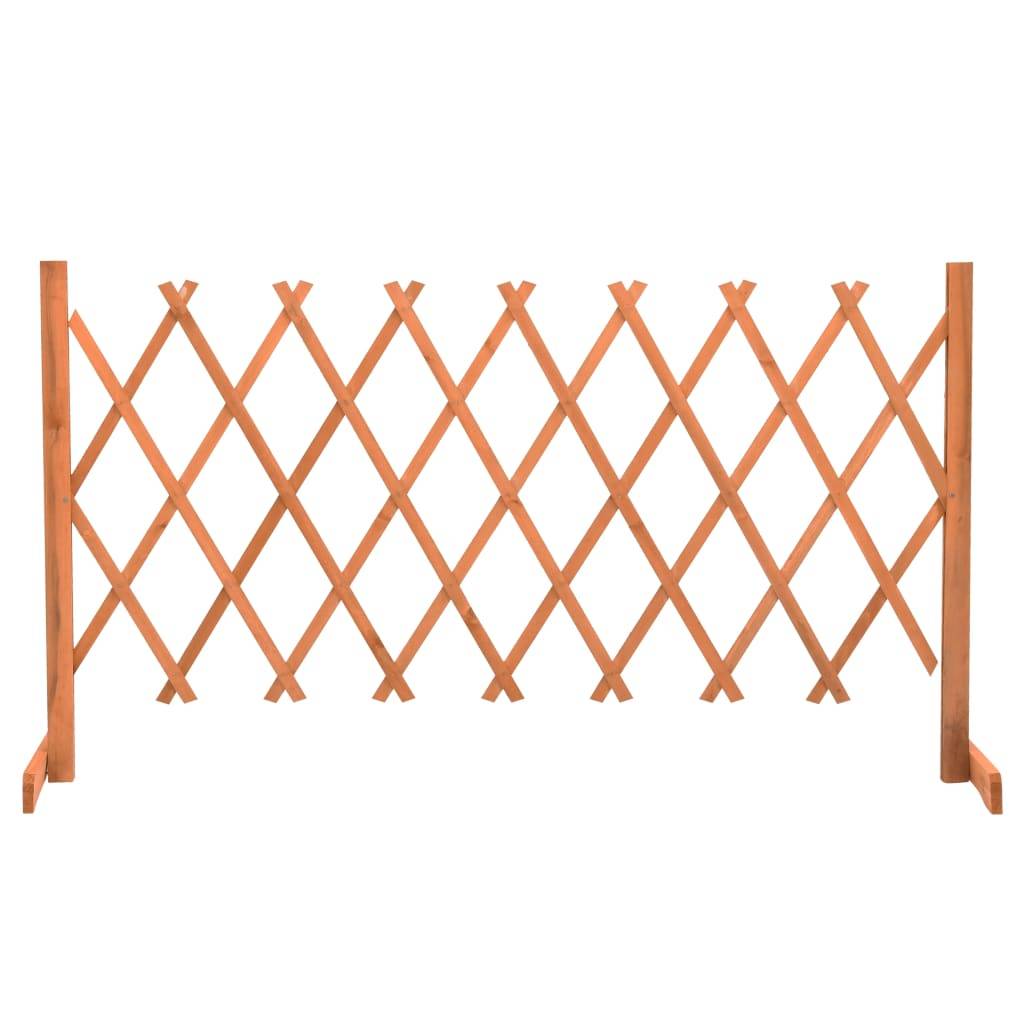 vidaXL Garten-Rankzaun Orange 150x80 cm Massivholz Tanne