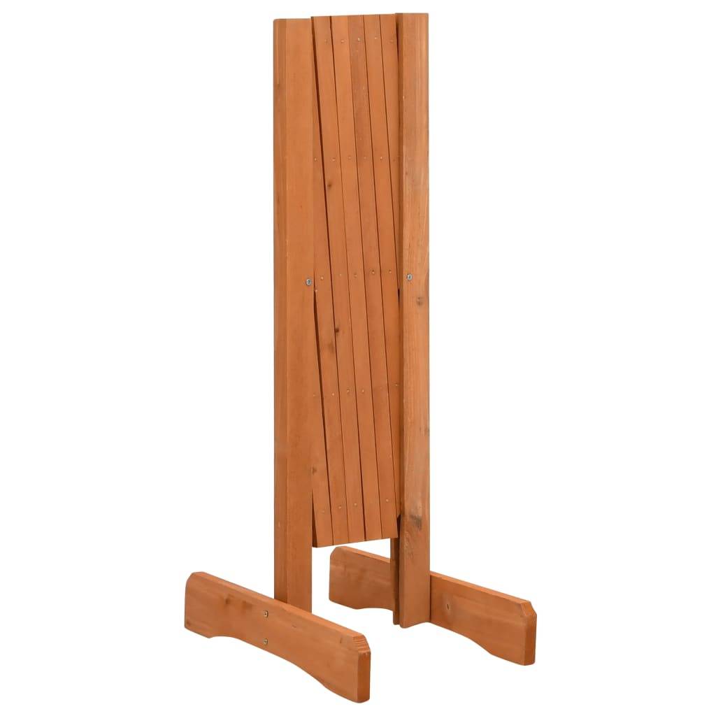 vidaXL Garten-Rankzaun Orange 120x60 cm Massivholz Tanne