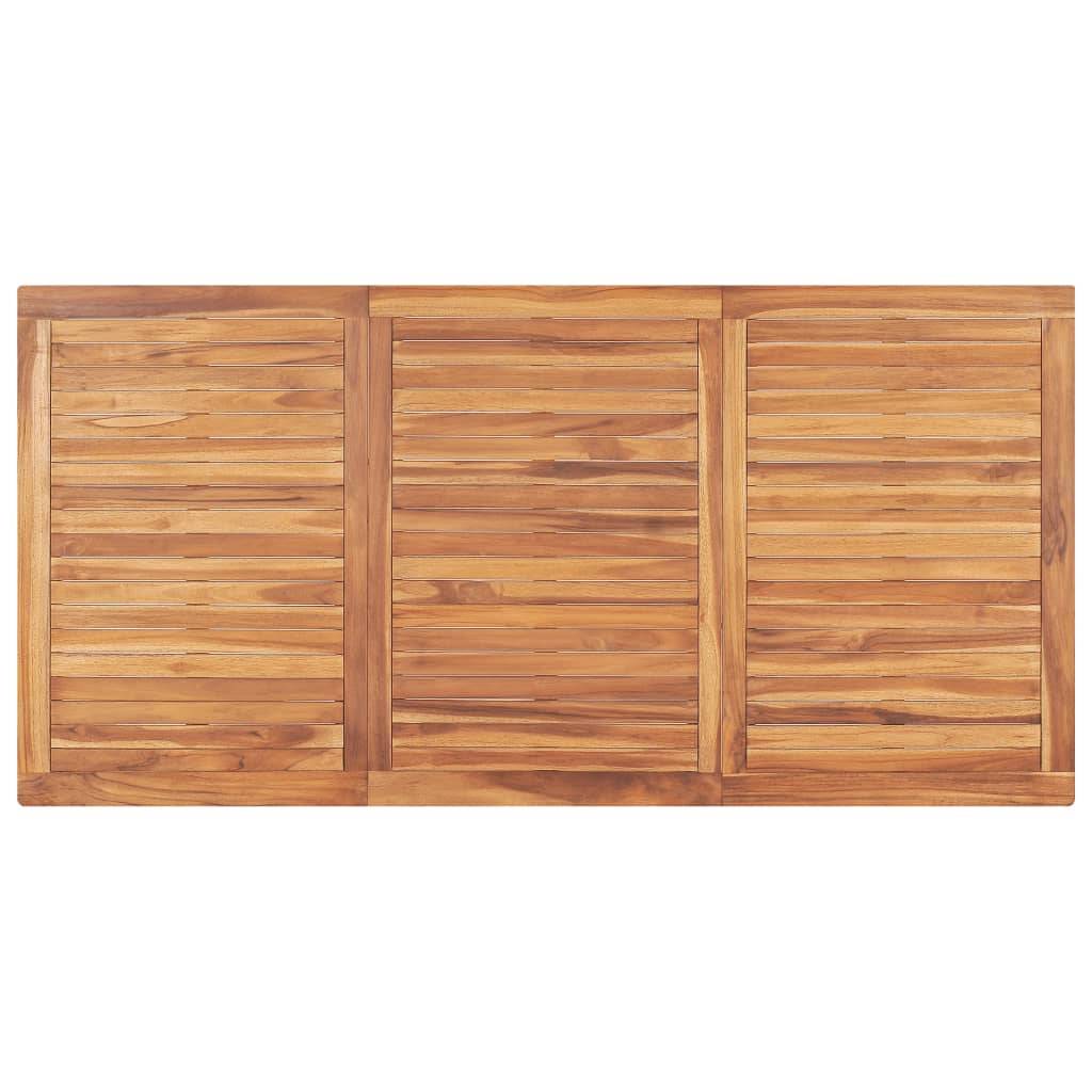 vidaXL Garten-Esstisch 180x90x77 cm Massivholz Teak