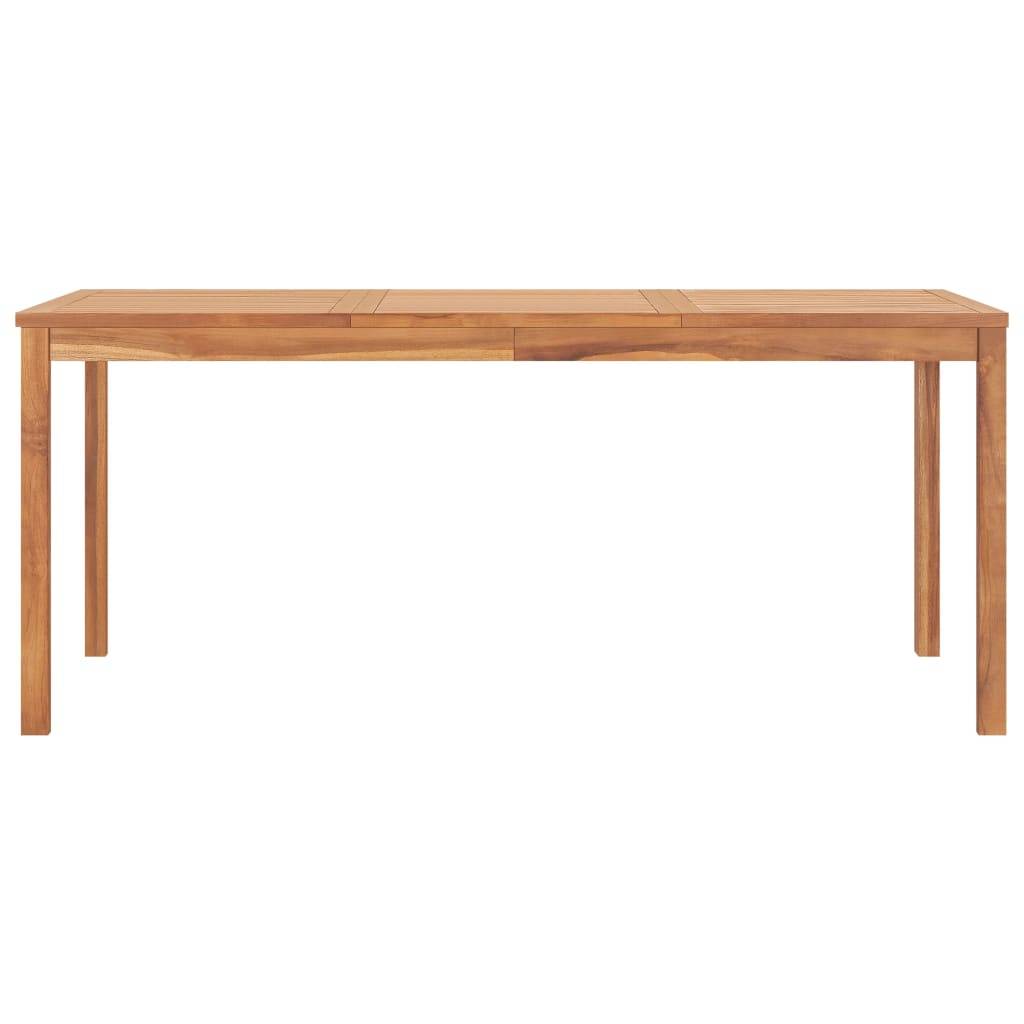 vidaXL Garten-Esstisch 180x90x77 cm Massivholz Teak