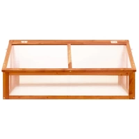 vidaXL Gewächshaus Braun 114x80x50 cm Tannenholz vidaXL Gewächshaus Braun 114x80x50 cm Tannenholz