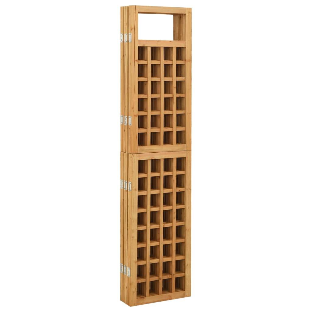 vidaXL Spalier/Paravent 6-teilig Massivholz Tanne 242,5x180 cm