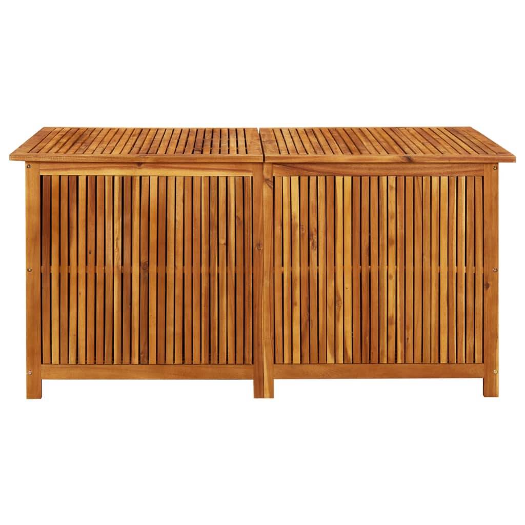 vidaXL Garten-Aufbewahrungsbox 150x80x75 cm Massivholz Akazie