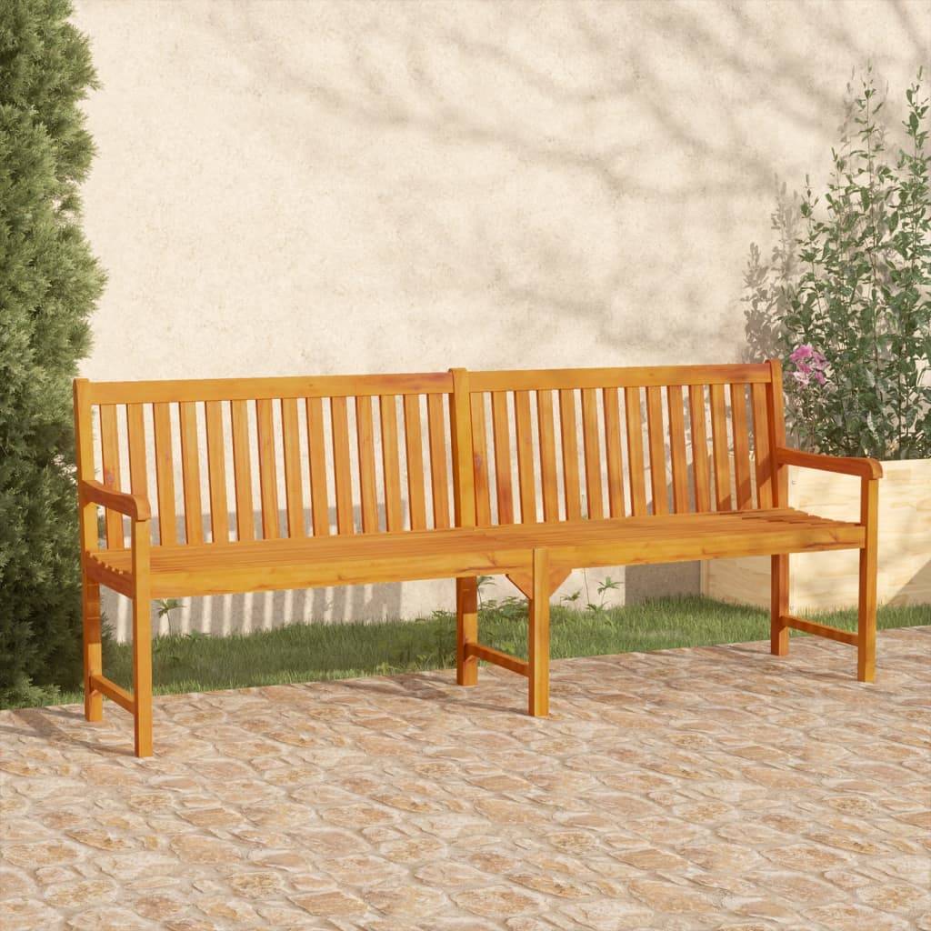 vidaXL Gartenbank 219 cm Massivholz Akazie