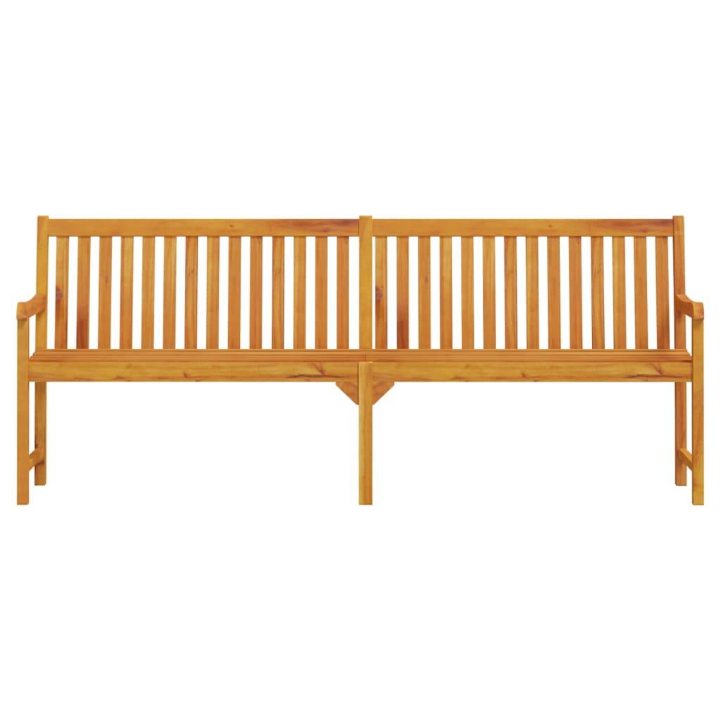 vidaXL Gartenbank 219 cm Massivholz Akazie