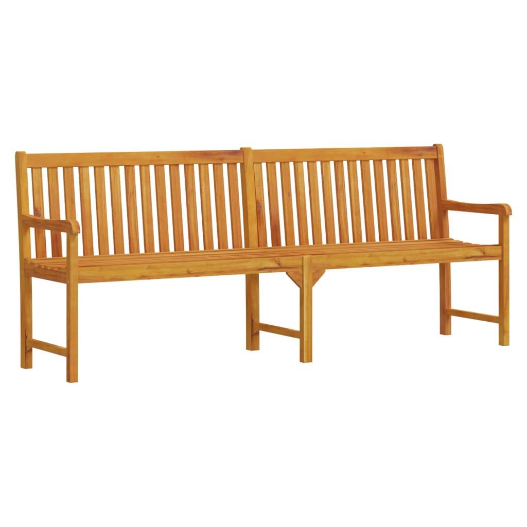 vidaXL Gartenbank 219 cm Massivholz Akazie
