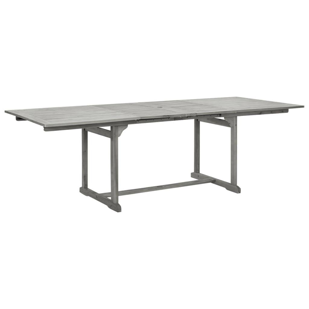 vidaXL Garten-Esstisch (160-240)x100x75 cm Massivholz Akazie