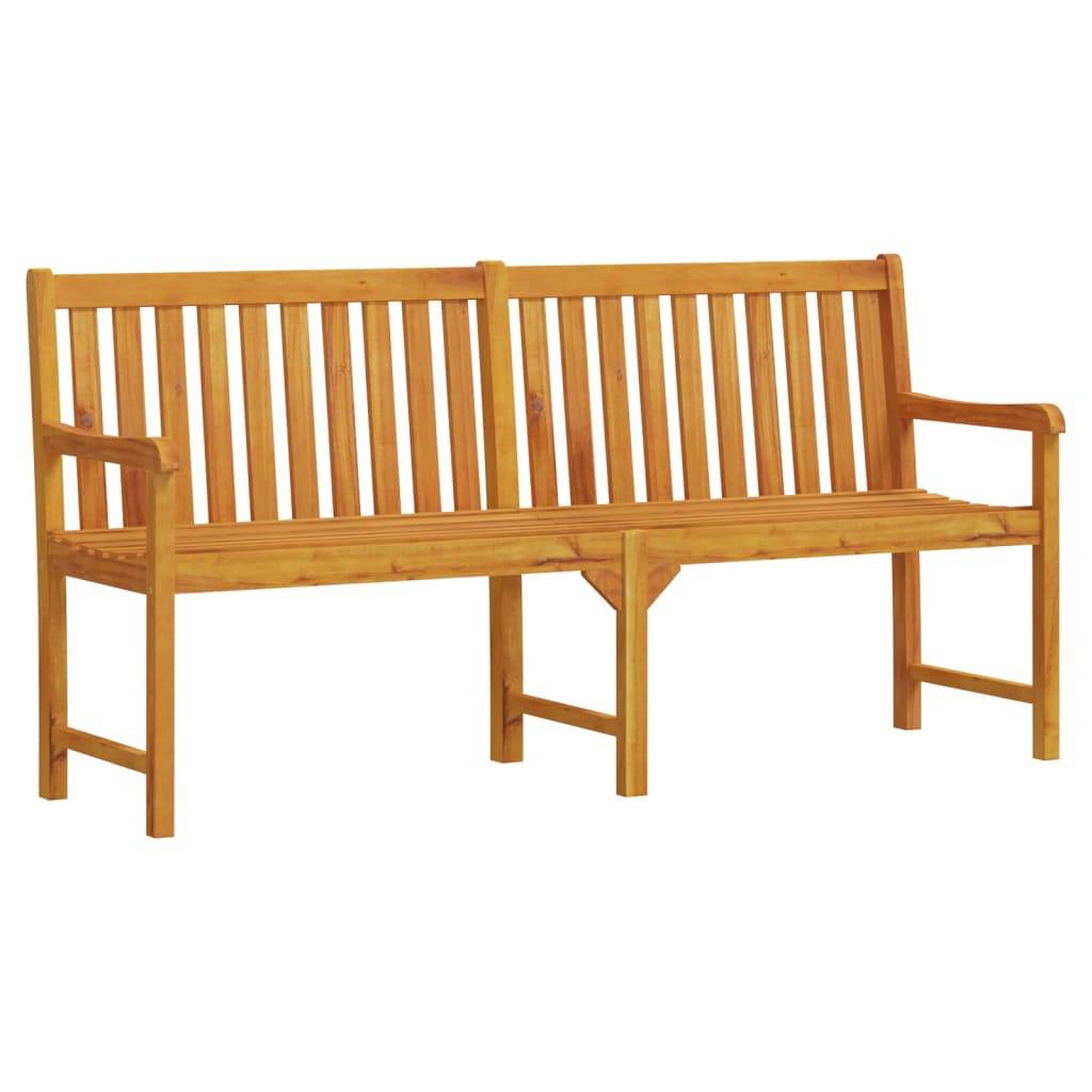 vidaXL Gartenbank 180 cm Massivholz Akazie