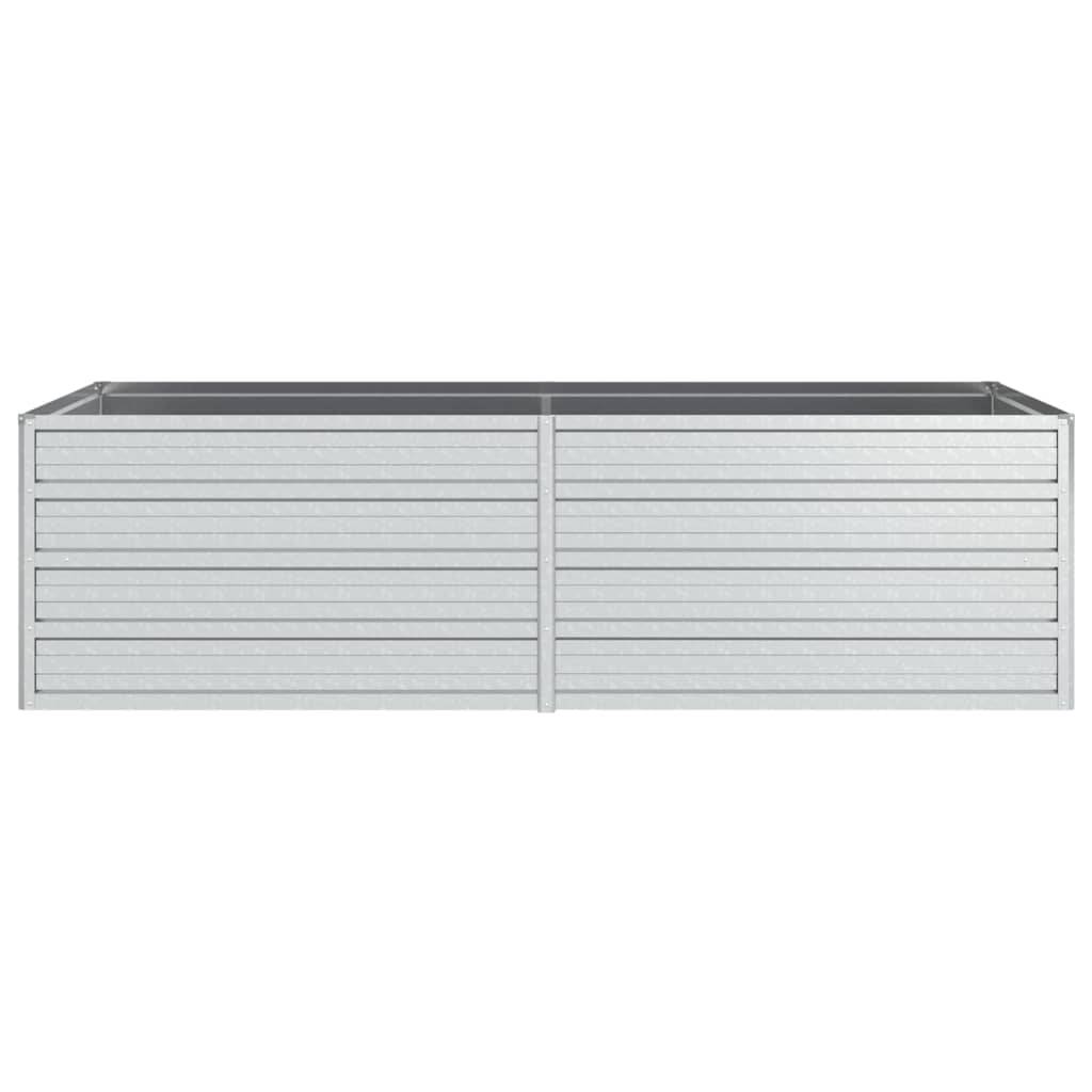 vidaXL Garten-Hochbeet 160x80x45 cm Verzinkter Stahl Silber