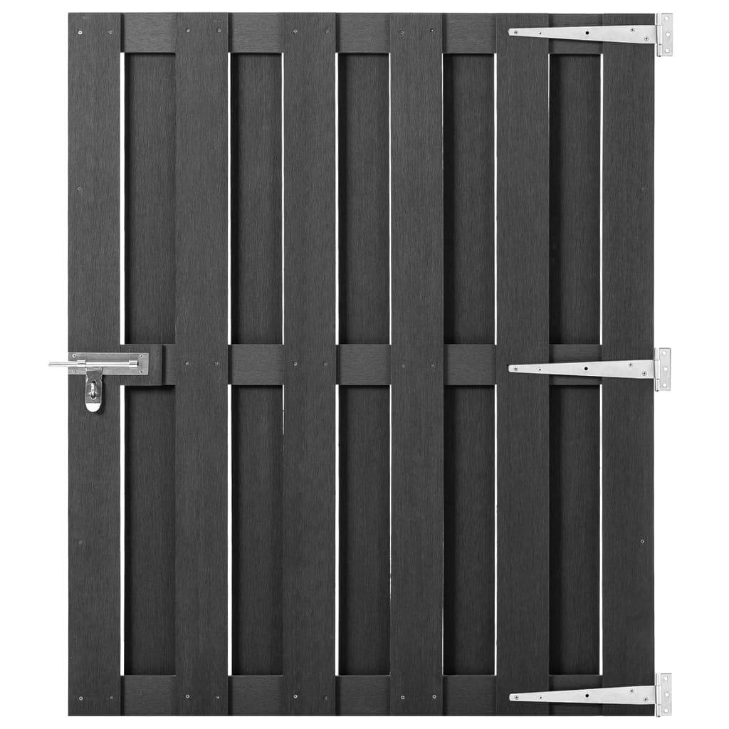 vidaXL Gartentor WPC 100x112 cm Grau