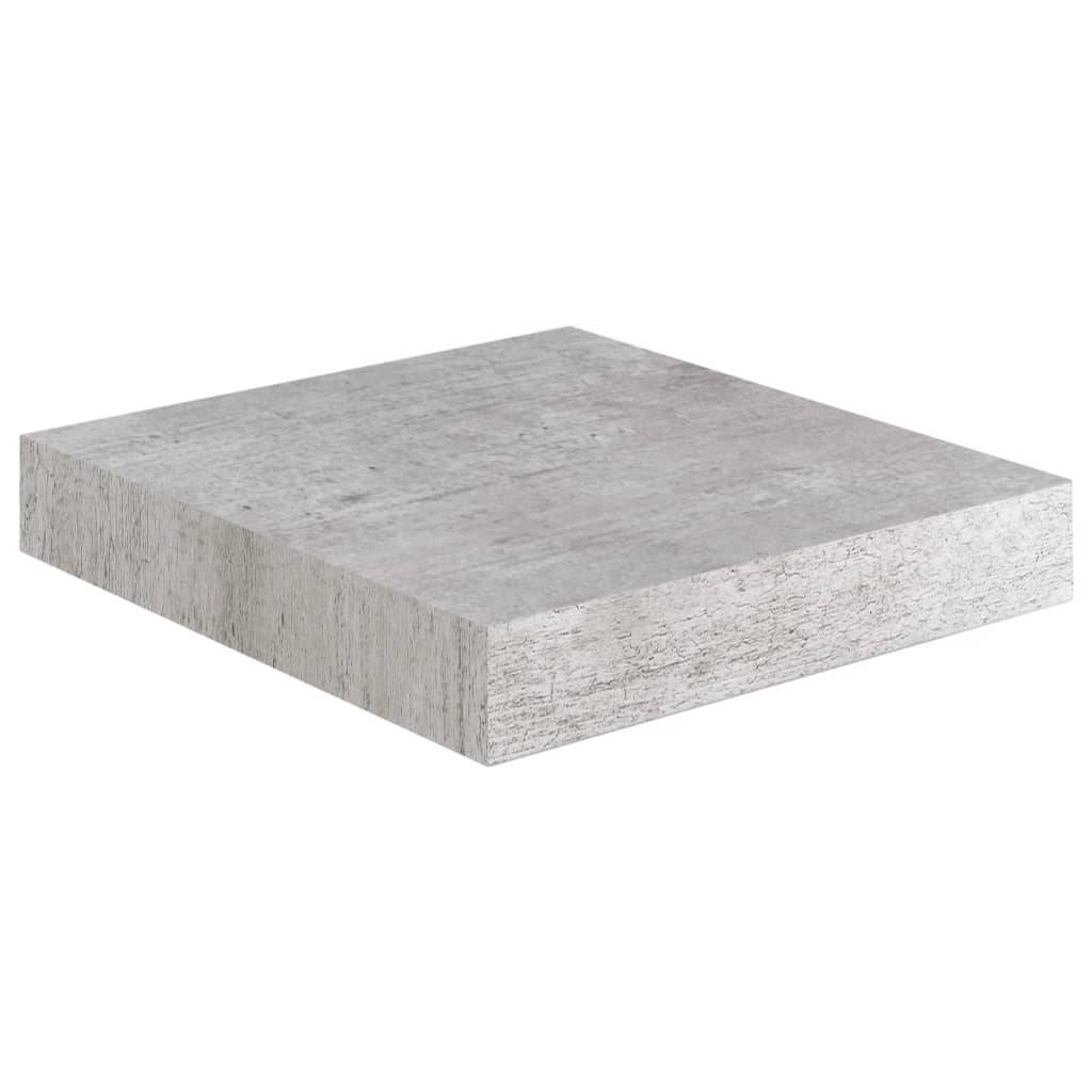 vidaXL Schweberegale 4 Stk. Betongrau 23x23,5x3,8 cm MDF