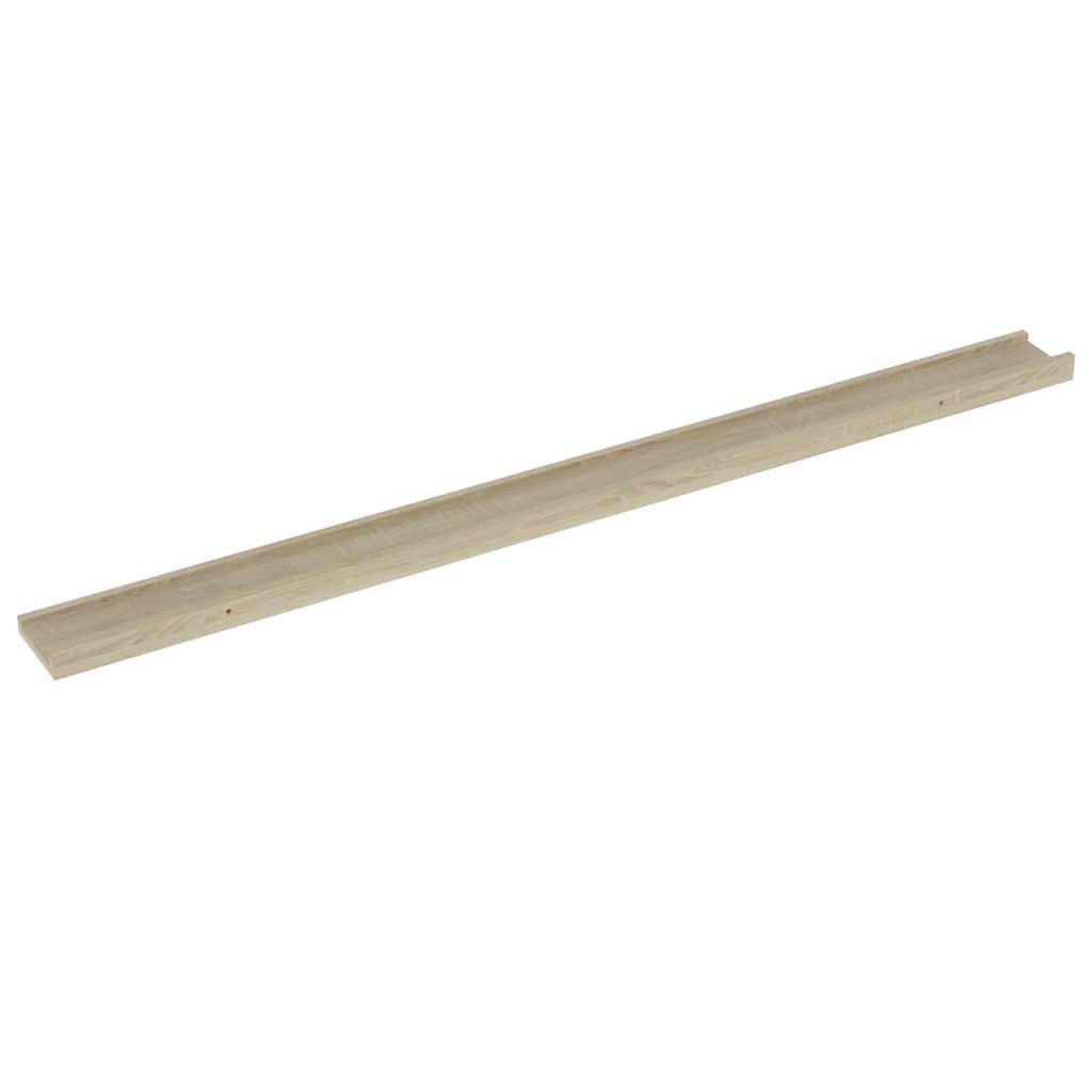 vidaXL Wandregale 2 Stk. Sonoma-Eiche 115x9x3 cm