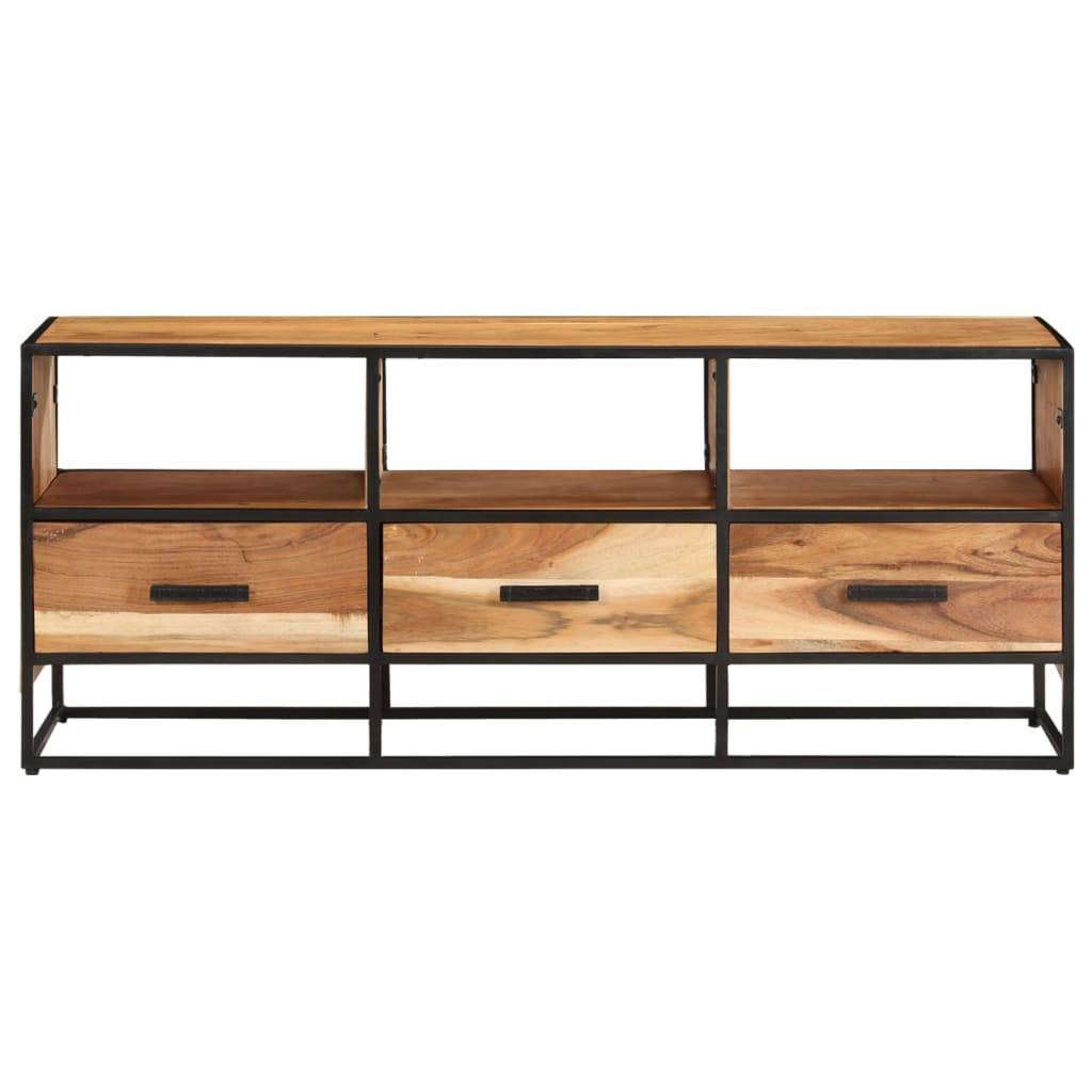 vidaXL TV-Schrank 110x30x45 cm Massivholz Akazie