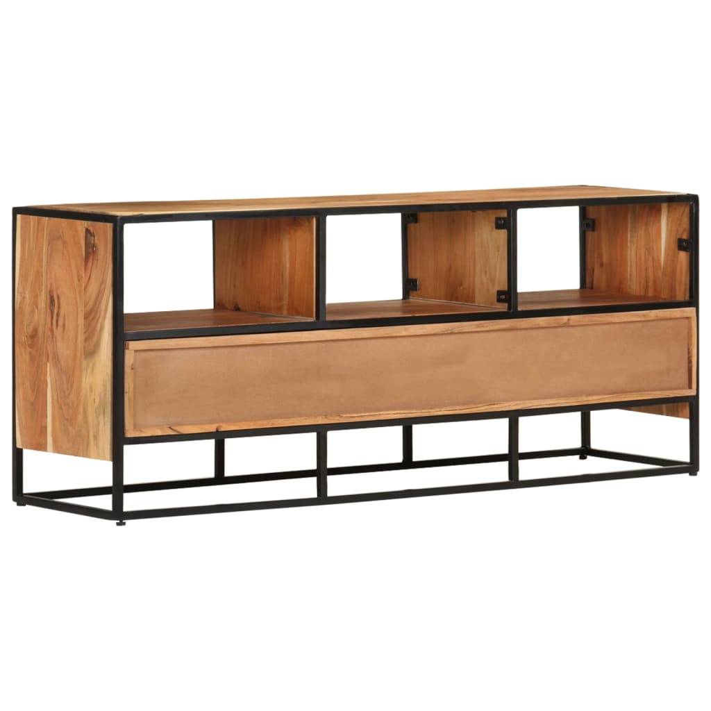 vidaXL TV-Schrank 110x30x45 cm Massivholz Akazie