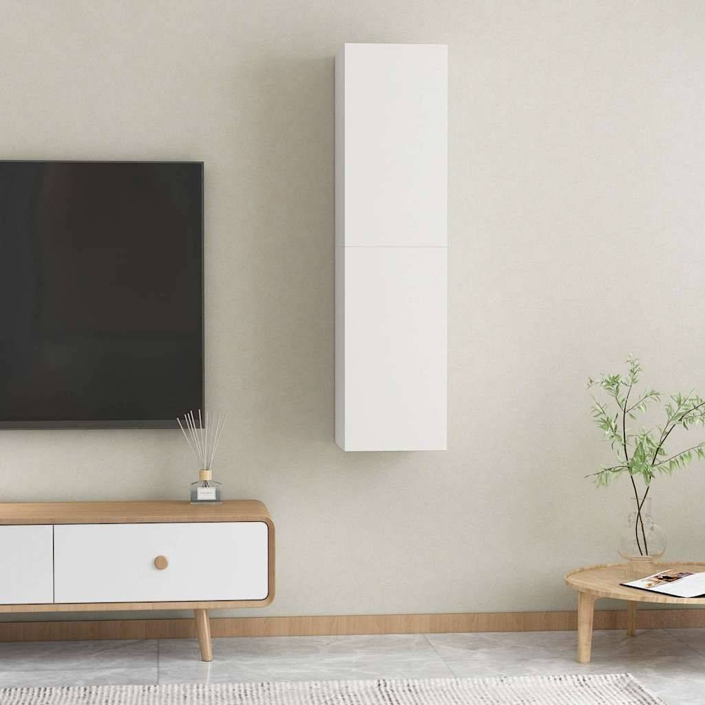 vidaXL TV-Schränke 2 Stk. Weiß 30,5x30x60 cm Holzwerkstoff
