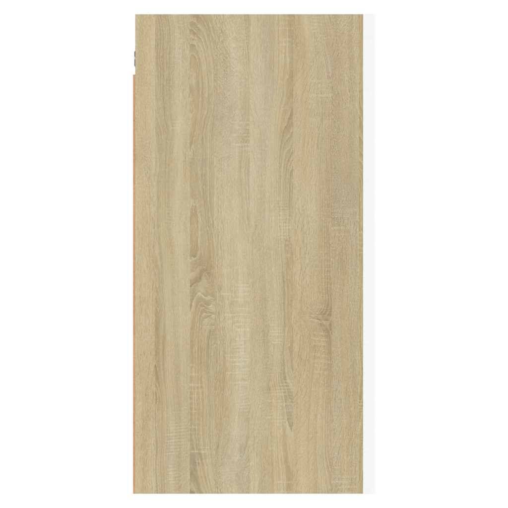 vidaXL TV-Schrank Weiß Sonoma-Eiche 30,5x30x60 cm Holzwerkstoff