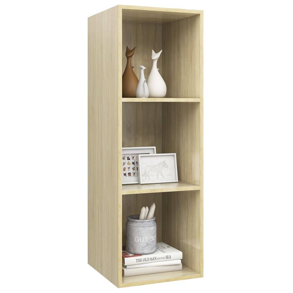 vidaXL TV-Wandschrank Sonoma-Eiche 37x37x107 cm Holzwerkstoff