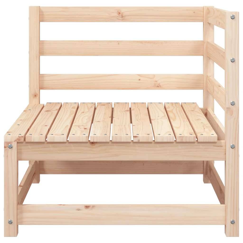 vidaXL Garten-Ecksofa mit Kissen Massivholz Kiefer