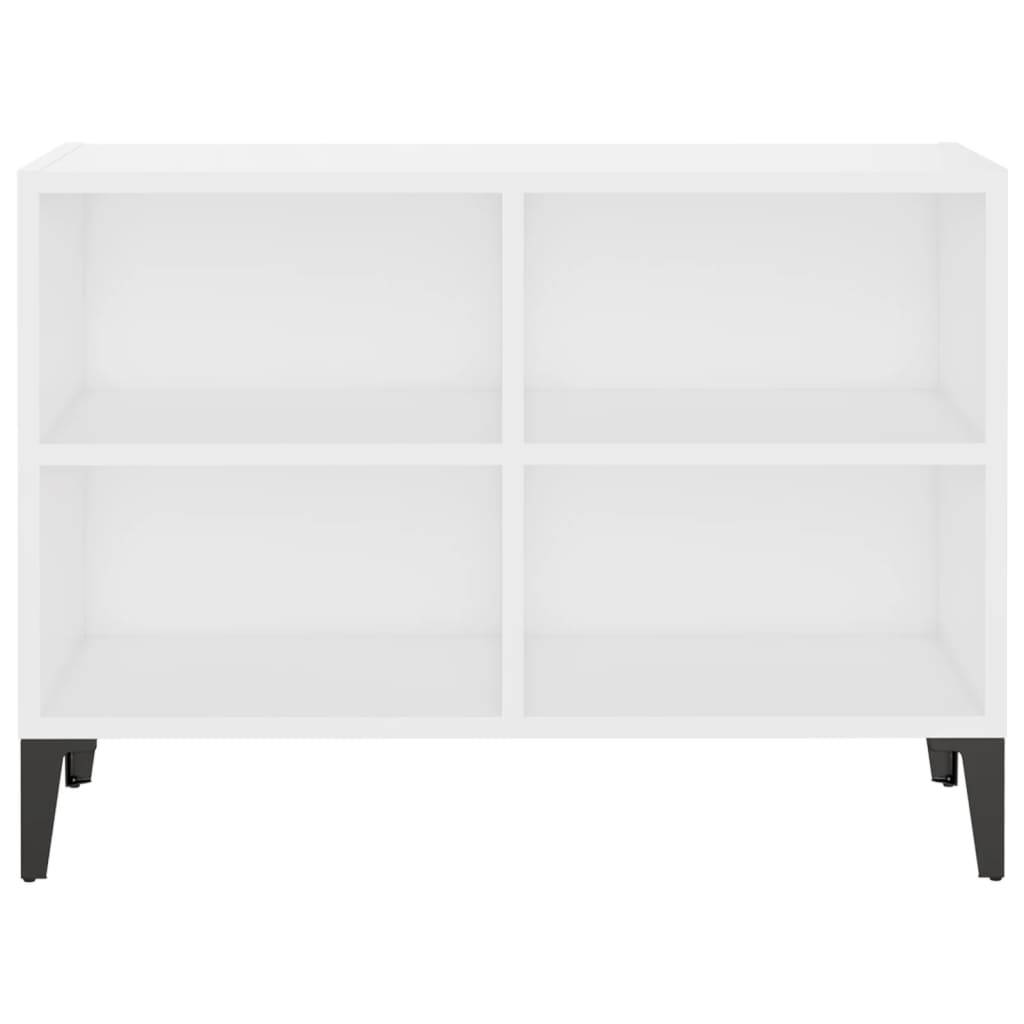 vidaXL TV-Schrank mit Metallbeinen Weiß 69,5x30x50cm