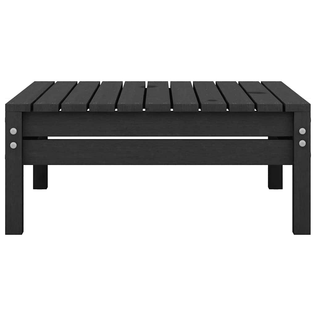 vidaXL Gartenhocker Schwarz Massivholz Kiefer
