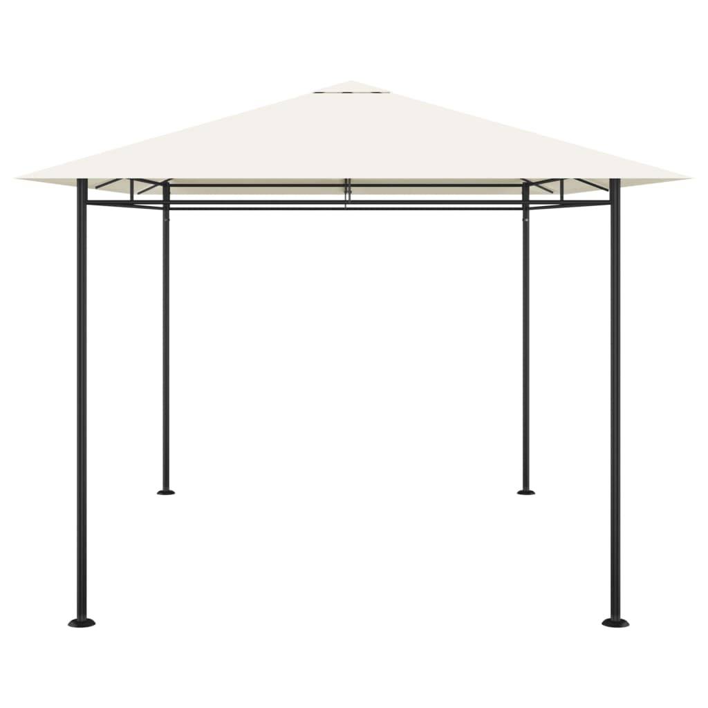 vidaXL Pavillon 384x281x270 cm Creme 180 g/m²