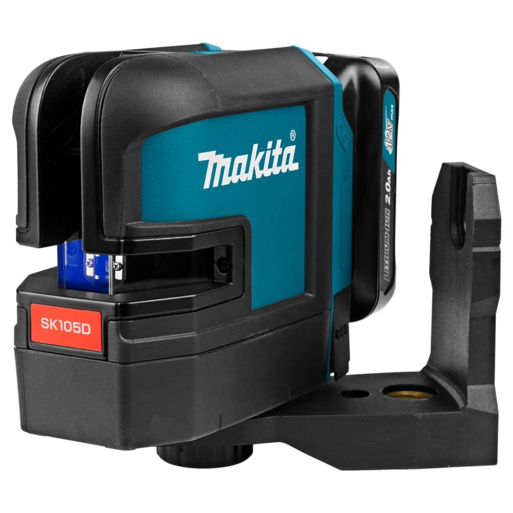 Makita Akku-Kreuzlinienlaser 10,8 W Rot 25 m Blau und Schwarz