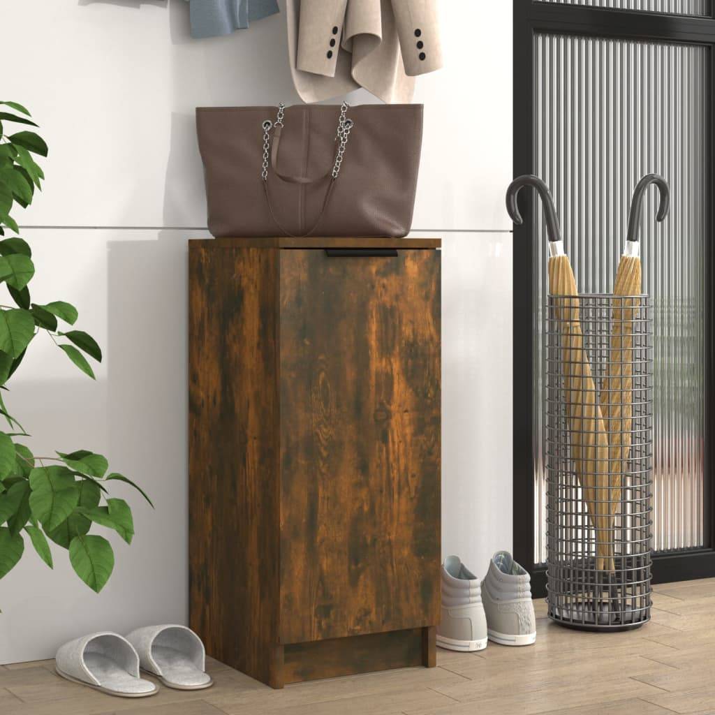 vidaXL Schuhschrank Räuchereiche 30x35x70 cm Holzwerkstoff