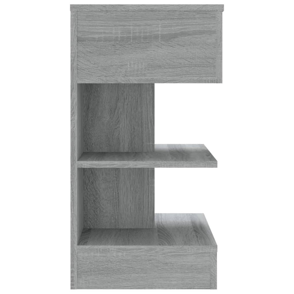 vidaXL Nachttisch Grau Sonoma 40x35x65 cm Holzwerkstoff