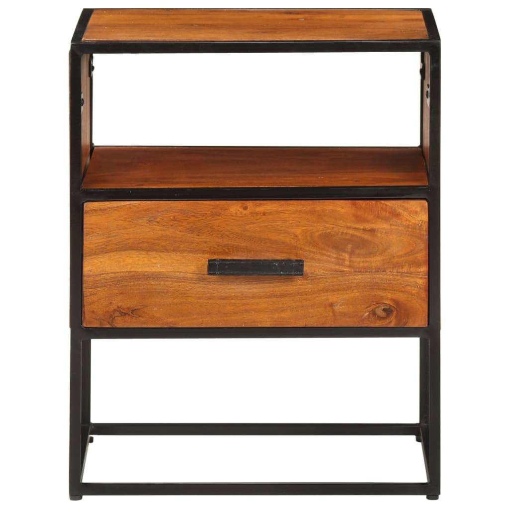 vidaXL Nachttisch 40x30x50 cm Massivholz Akazie