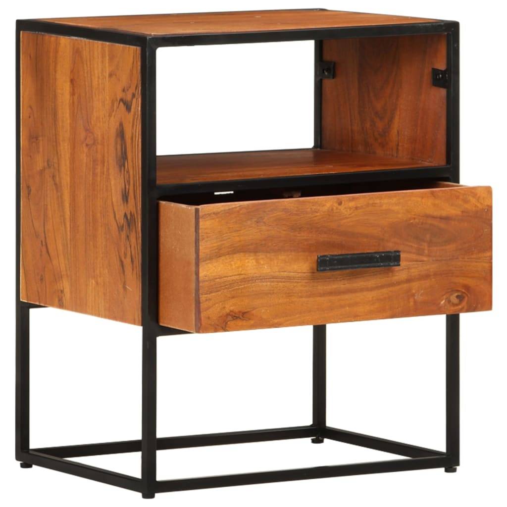 vidaXL Nachttisch 40x30x50 cm Massivholz Akazie