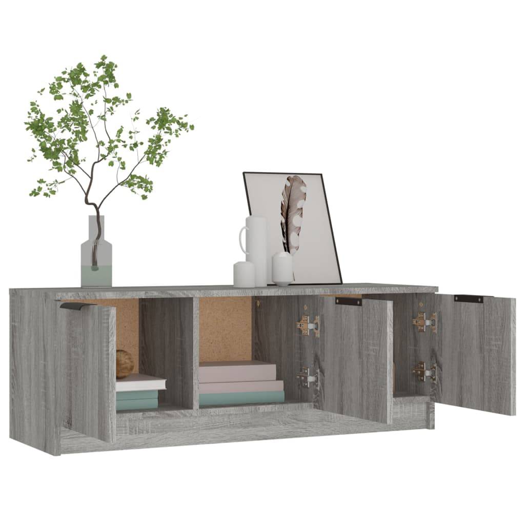 vidaXL TV-Schrank Grau Sonoma 102x35x36,5 cm Holzwerkstoff