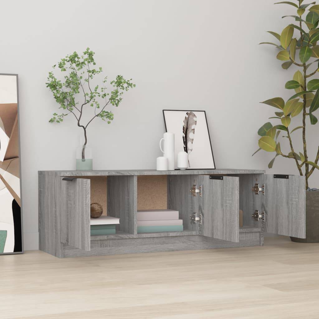 vidaXL TV-Schrank Grau Sonoma 102x35x36,5 cm Holzwerkstoff