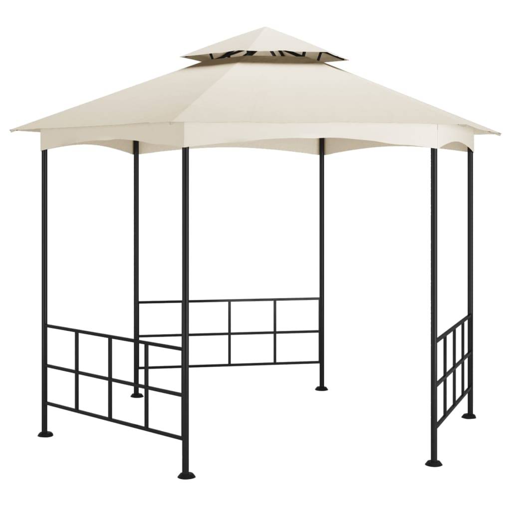 vidaXL Pavillon mit Seitenwänden 3,1x2,7 m Creme