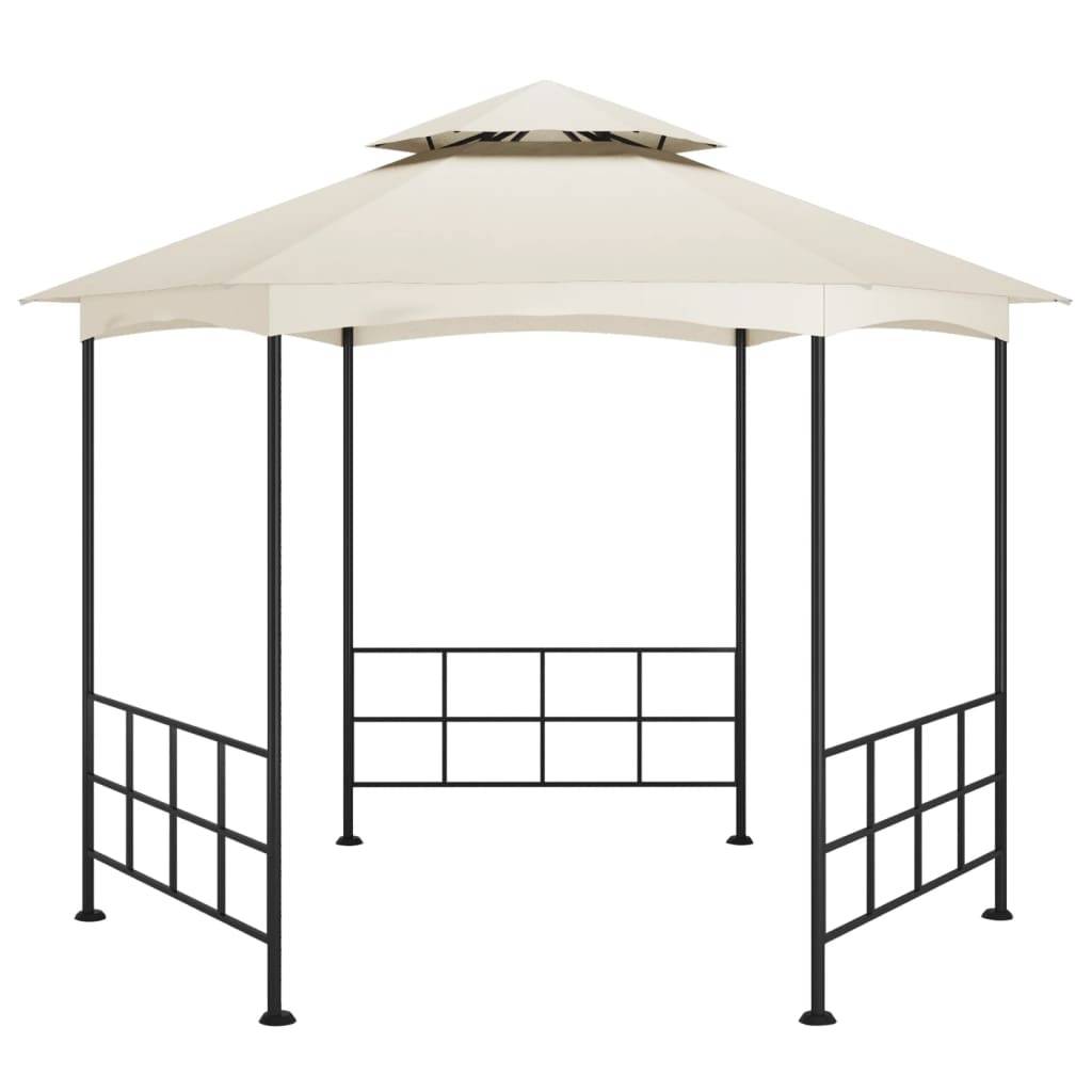 vidaXL Pavillon mit Seitenwänden 3,1x2,7 m Creme
