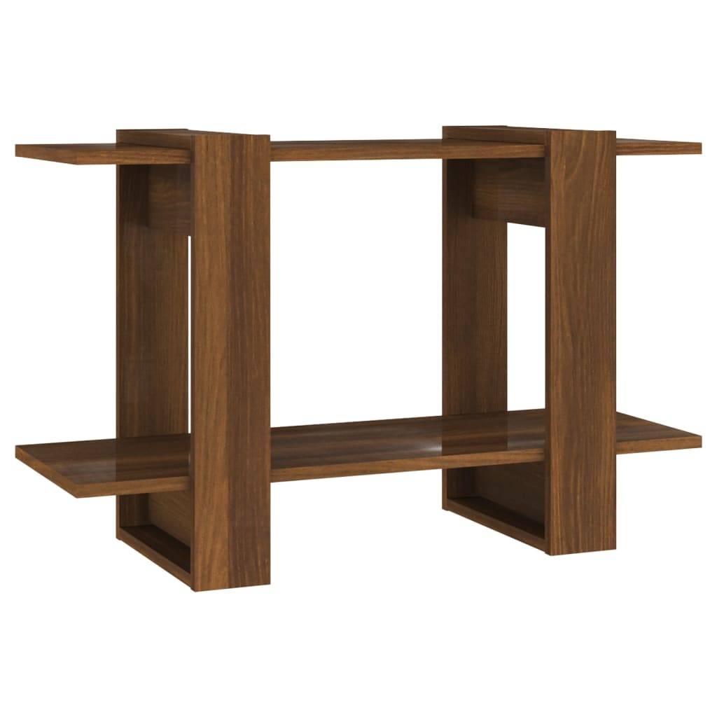 vidaXL Bücherregal/Raumteiler Braun Eichen-Optik 80x30x51 cm