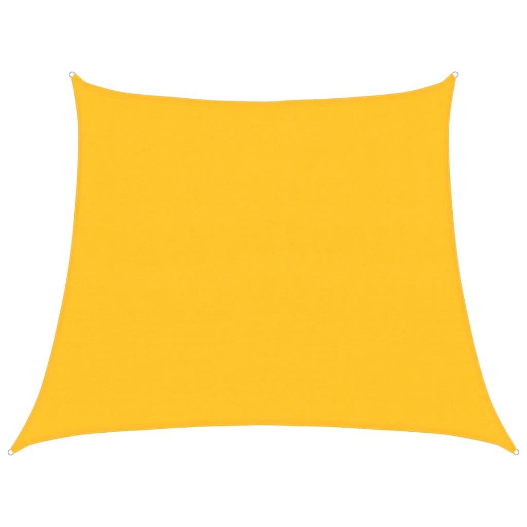 vidaXL Sonnensegel 160 g/m² Gelb 3/4x3 m HDPE