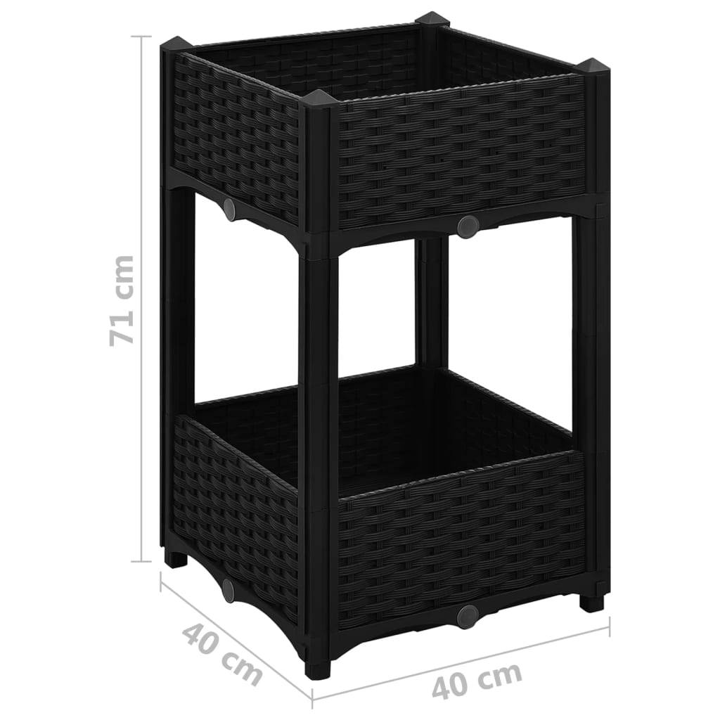 vidaXL Hochbeet 40x40x71 cm Polypropylen