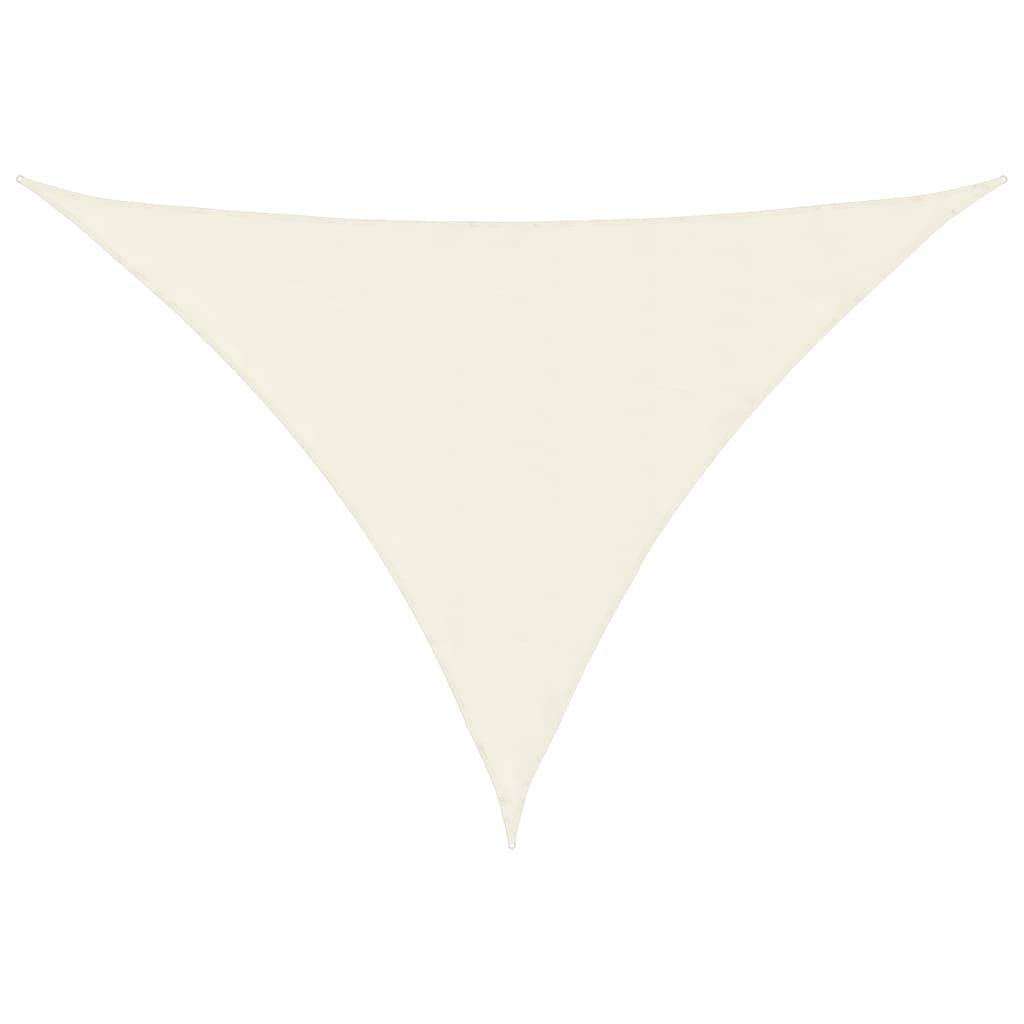 vidaXL Sonnensegel Oxford-Gewebe Dreieckig 4x5x6,4 m Creme