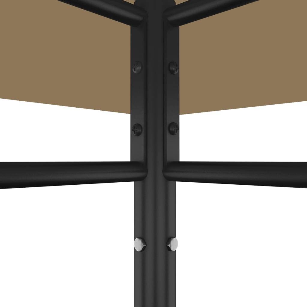 vidaXL Pavillon 384x281x270 cm Taupe 180 g/m²