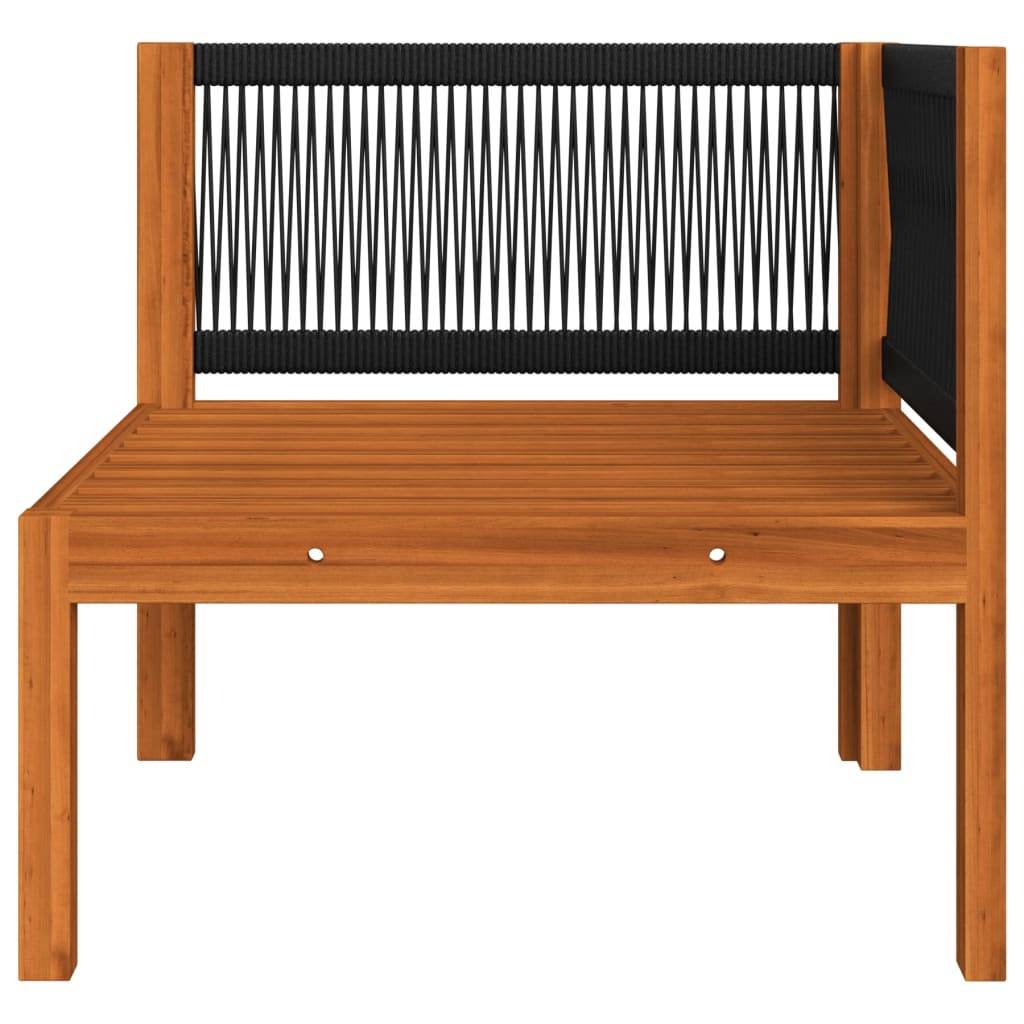 vidaXL Garten-Ecksofa mit Auflagen Massivholz Akazie
