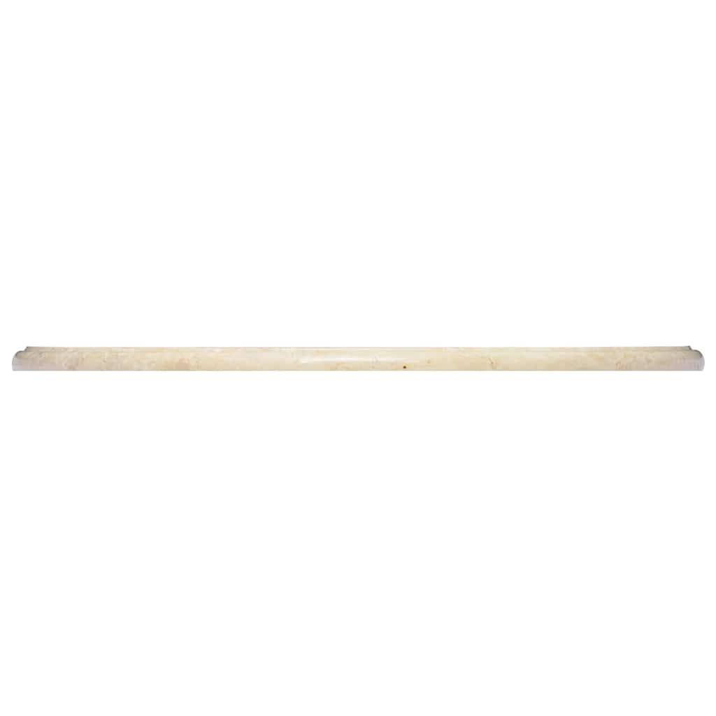 vidaXL Tischplatte Creme Ø60x2,5 cm Marmor