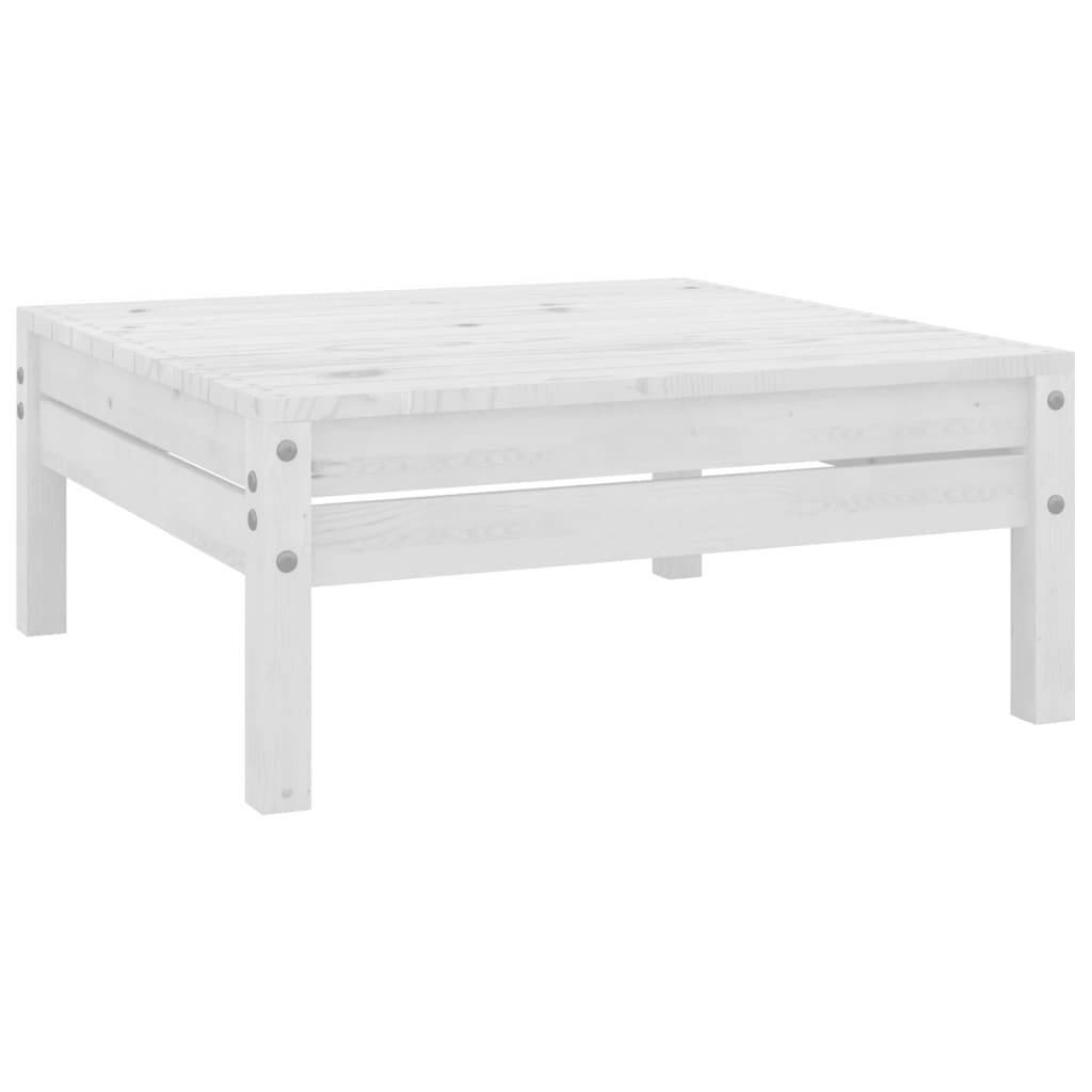 vidaXL 3-tlg. Garten-Lounge-Set Weiß Kiefer Massivholz