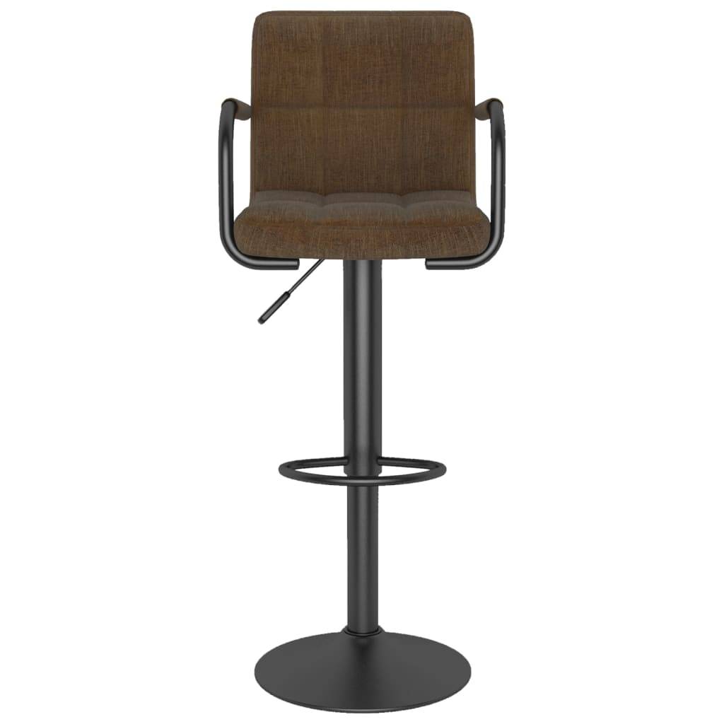 vidaXL Barhocker 2 Stk. Braun Stoff