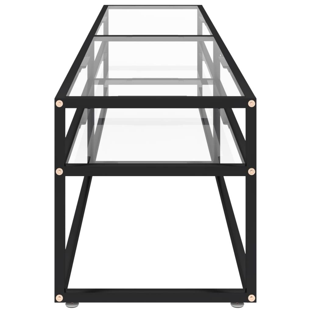 vidaXL TV-Schrank Transparent 180x40x40,5 cm Hartglas