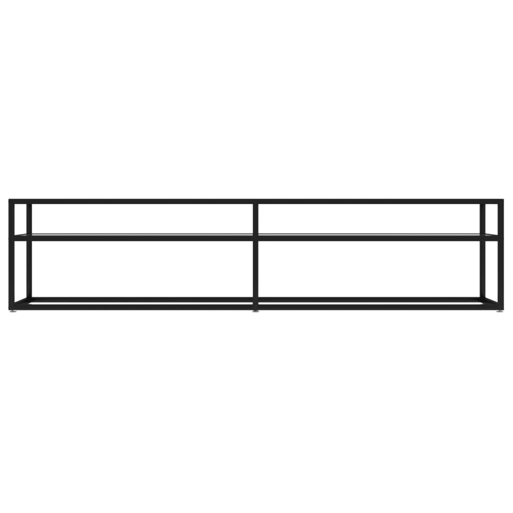 vidaXL TV-Schrank Transparent 180x40x40,5 cm Hartglas
