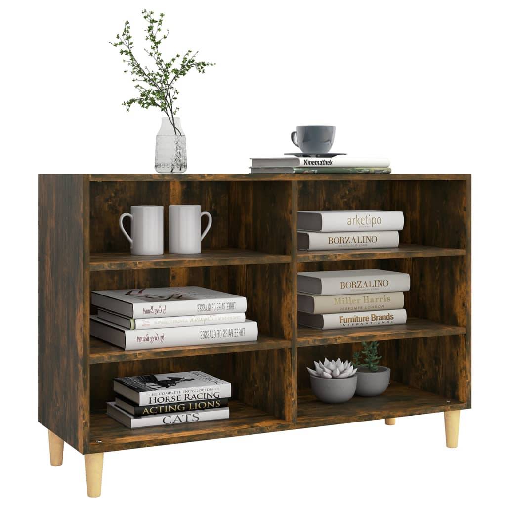 vidaXL Sideboard Räuchereiche 103,5x35x70 cm Holzwerkstoff