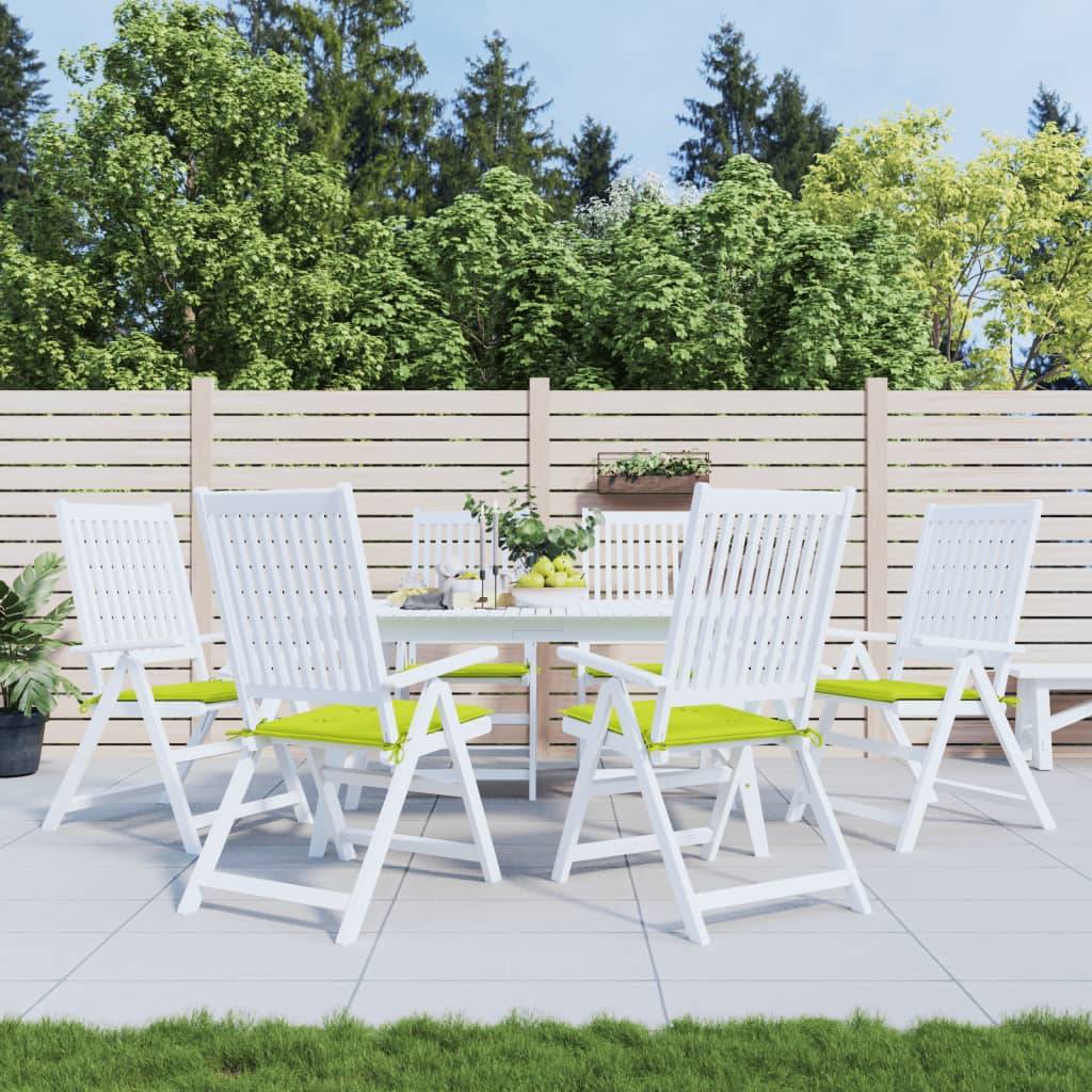 vidaXL Gartenstuhl-Kissen 6 Stk. Knallgrün 50x50x3 cm Oxford-Gewebe