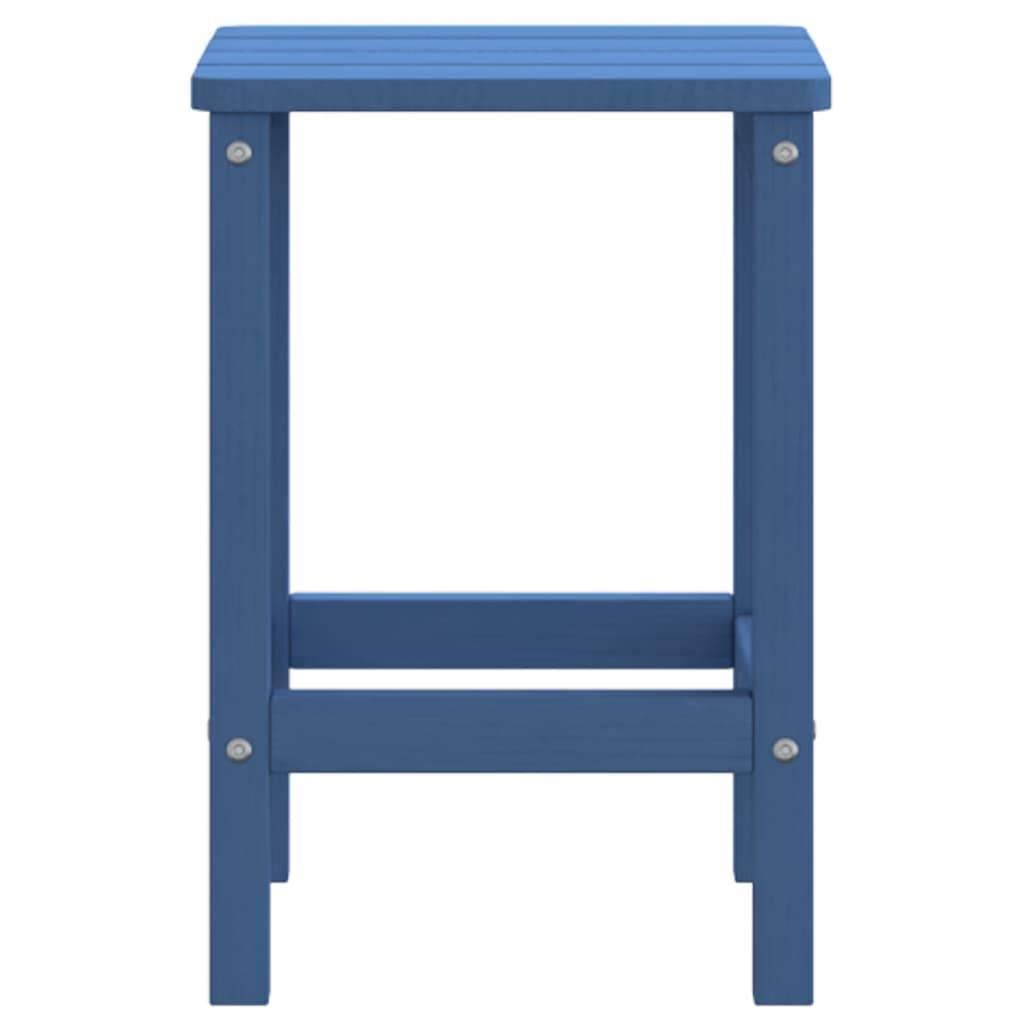 vidaXL Adirondack-Gartentisch Meeresblau 38x38x46 cm HDPE