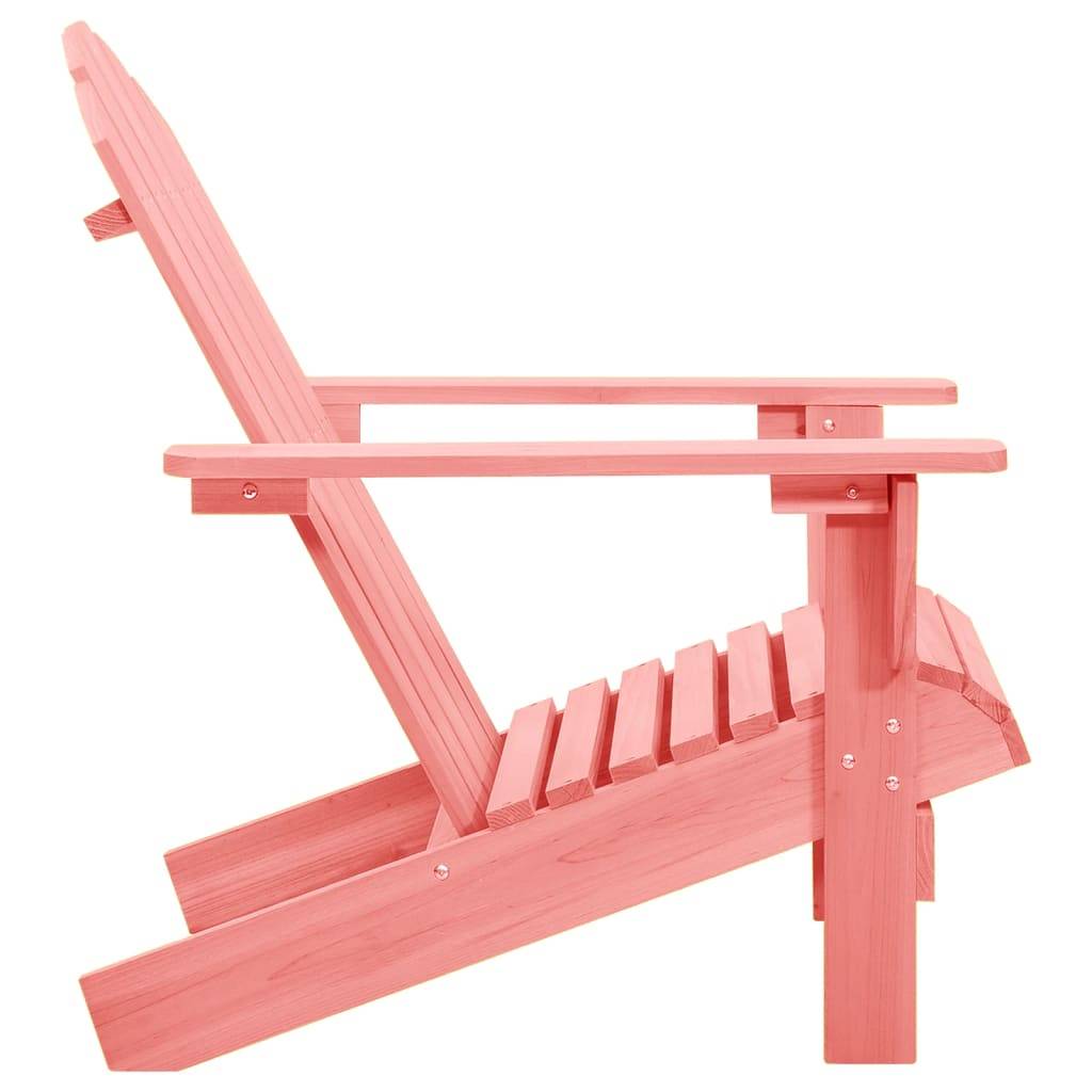 vidaXL Adirondack-Gartenstuhl Massivholz Tanne Rosa