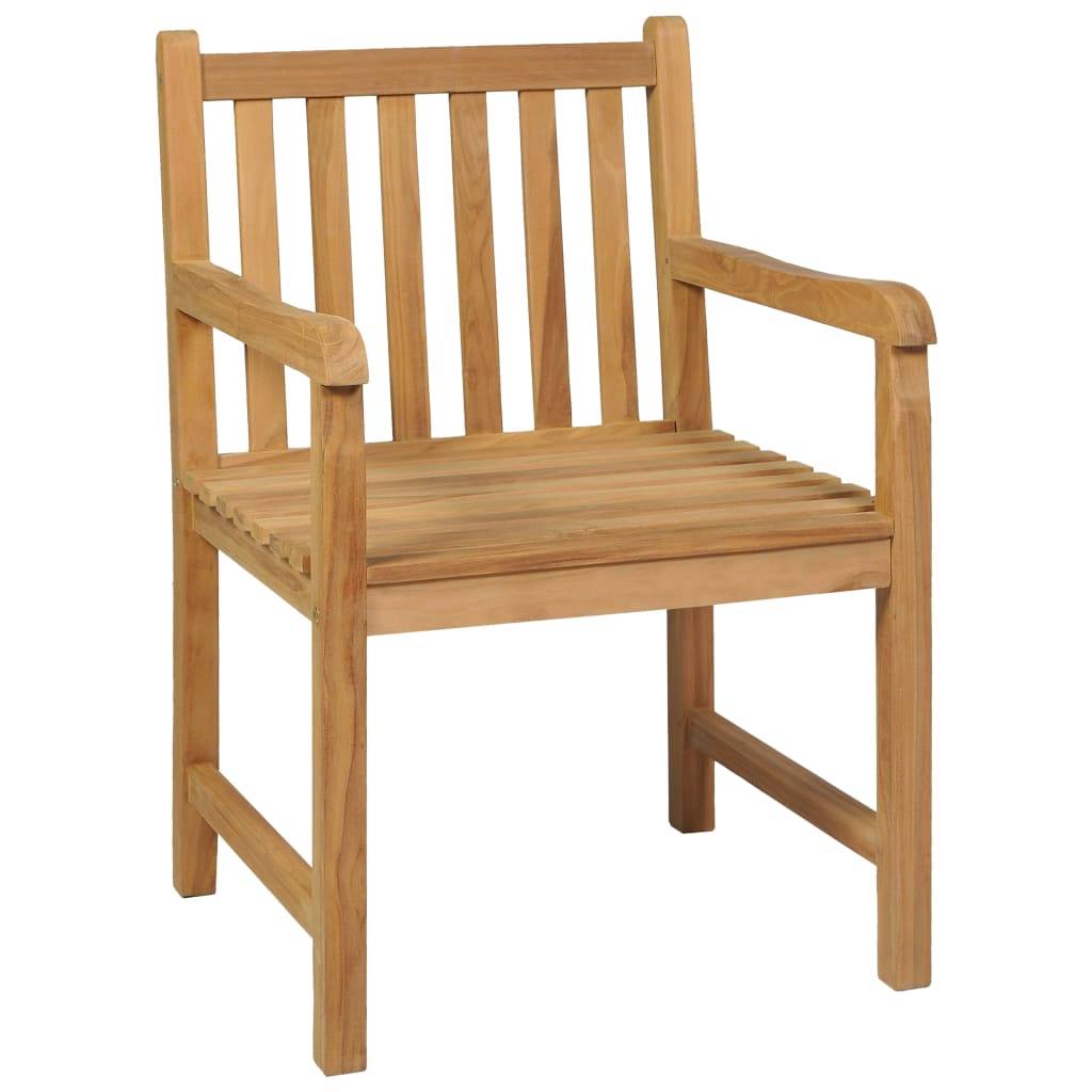 vidaXL 9-tlg. Garten-Essgruppe Massivholz Teak